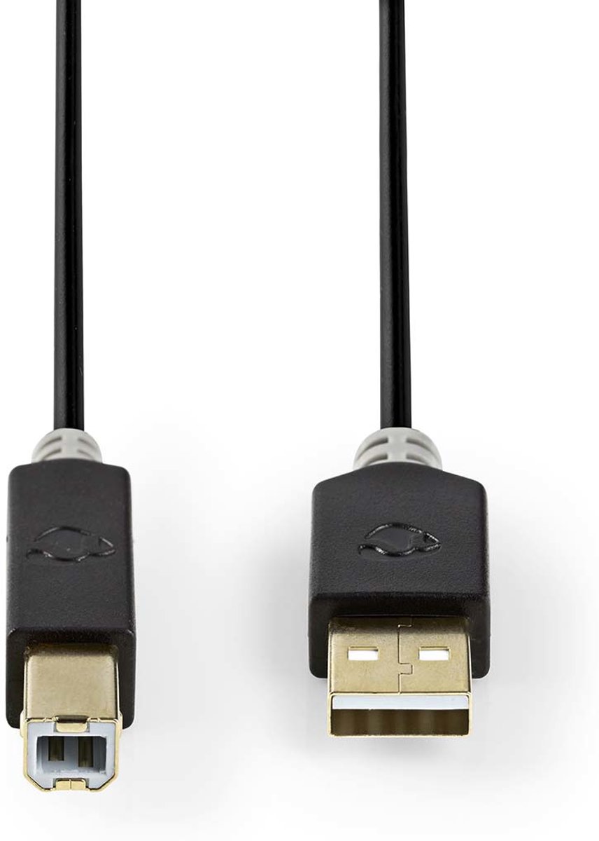 USB 2.0 Cable | A Male - B Male | 2.0 m | Anthracite